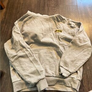 DREW Light Gray Crewneck Sweater